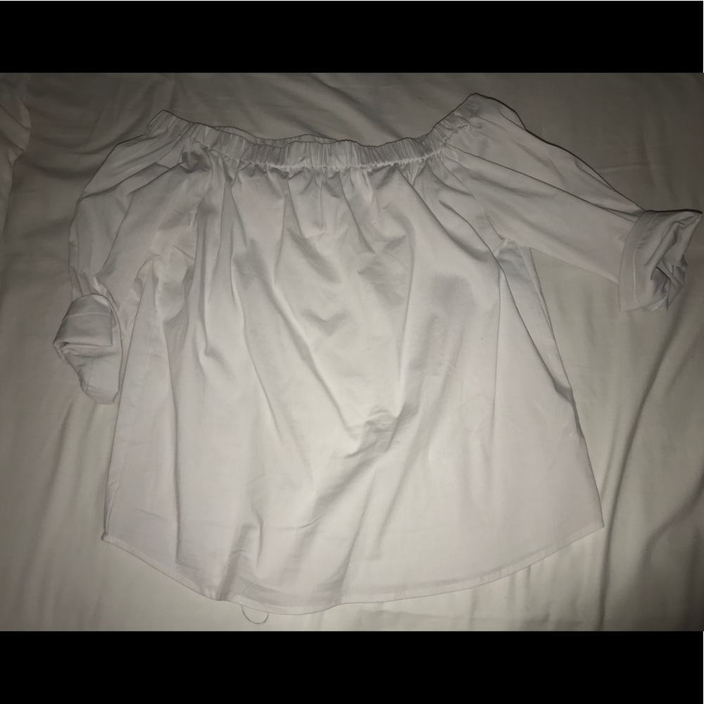White off the shoulder